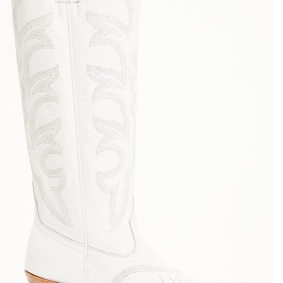 NEW Shyanne High Desert White Western Leather Knee High Boots Size 8 - Picture 7 of 7